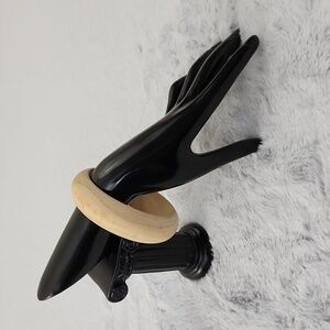 Wooden bangle bracelet